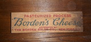 Vintage Wooden Borden’s Cheese Box York Ny