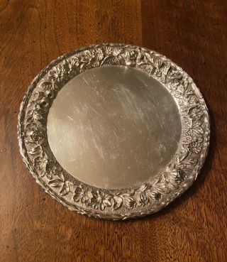 S.  Kirk & Son Sterling 925/1000 6 " Plate In Repousse Pattern 1306,  114 Grams