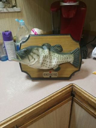Vtg Big Mouth Billy Bass Singing Fish 1999 Gemmy Motion Activated Plaque