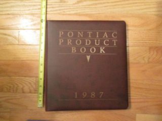 1987 Pontiac Car Products Auto Buyers Guide Dealership Dealer Sales Book 64