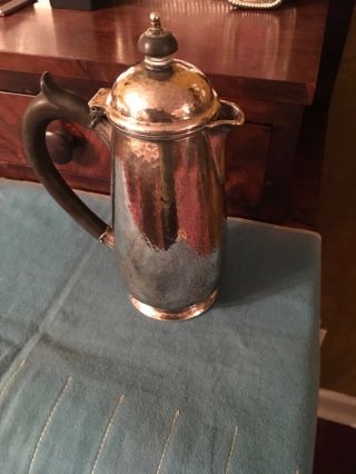 Liberty & Co.  London Silver Plate Hand Hammered Arts & Crafts Coffee Tea Pot.