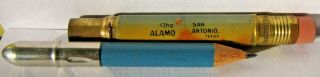RESTORED Vintage Bullet Pencil - THE ALAMO San Antonio,  Texas EF - 1360 2