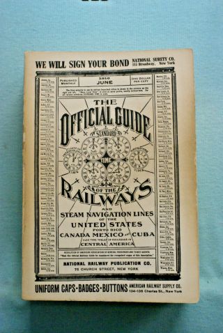 The Official Guide Of The Railways - June 1916 - Reprint