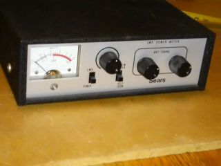 Vintage 1970s Sears Cb Radio Antenna Matcher Swr Power Meter With Cable Japan