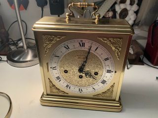 Vintage Clock Franz Hermle & Sons Chiming 8 Day