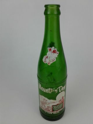 Vintage 12 Oz.  Mountain Dew Bottle 1965