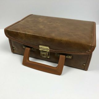 Vintage 12 Cassette Tape Holder Storage Carry Case Briefcase - Service Mfg Co