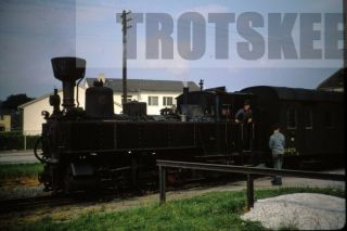 35mm Slide Austria Stlb Steiermarkische Landesbahnen Steam Loco U7 1967