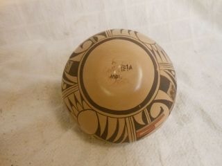 Very Good Vintage SW Native American Hopi Pueblo Pot Signed Kathleen Collateta 3