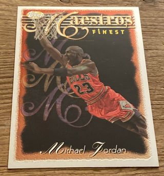 1996 - 97 Topps Finest Maestros Michael Jordan 127 M35 Hof Last Dance Uncommon
