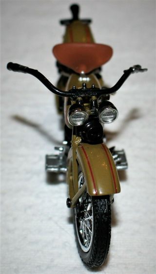 FRANKLIN DIECAST 1/24 SCALE 1929 HARLEY DAVIDSON MOTORCYCLE SIDE VALVE ARMY 2
