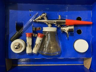 Vintage Paasche Airbrush H - Set, .  Missing Airhose With Couplings