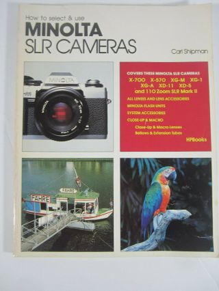 Vintage 1983 How To Select & Use Minolta Slr Cameras