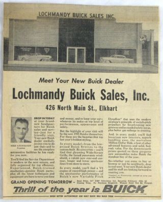 Vintage 1955 Buick Roadmaster Dealer Sedan Car Newspaper Print Ad