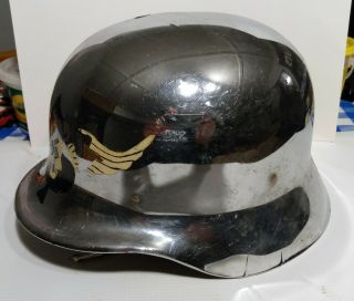 Cool Vintage Buco Chrome German Novelty Helmet Big Daddy Roth? 2