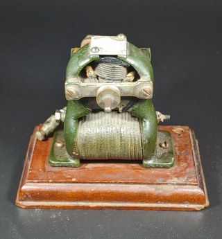 Antique Early Small Electric Motor L.  E.  Knott Apparatus Co.  Boston,  Ma