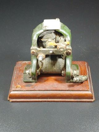 Antique Early Small Electric Motor L.  E.  Knott Apparatus Co.  Boston,  MA 3