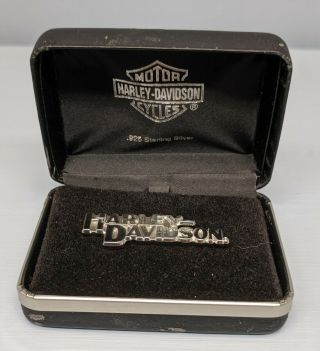 Harley Davidson Limited Edition Sterling Silver Pin - 750 Of 5000 -