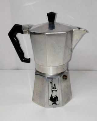 Vintage Bialetti Moka Express 2 Cup Espresso Coffee Pot Stovetop Italy