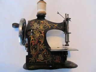 Vintage Antique Miniature Sewing Machine Made In Germany Toy