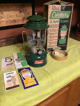 Vintage Collectible Coleman Camping Dual Mantle Lantern