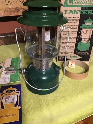Vintage Collectible Coleman Camping Dual Mantle Lantern 2