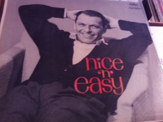 Vintage Album Frank Sinatra Capitol Sw - 1417 N Easy (split Cover Bottom)