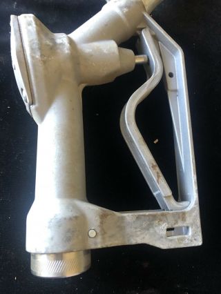 Vintage (2) Aluminum fuel pump nozzle Each 3/4” 2
