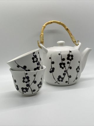 Vintage Japanese Porcelain 3 Piece Tea Set
