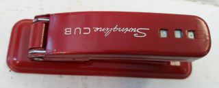 Vintage Red Metal Swingline Cub Stapler 5 Inch Long Made In USA Long Island City 3