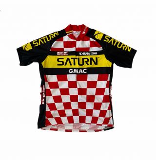 Vintage Pearl Izumi Saturn Cycling Bicycle Jersey Mens Size L Made In Usa