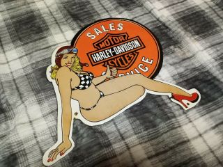 Vintage Antique Harley Davidson Porcelain Sign