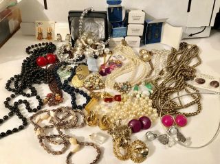 Vintage,  Avon And Clip Earrings.