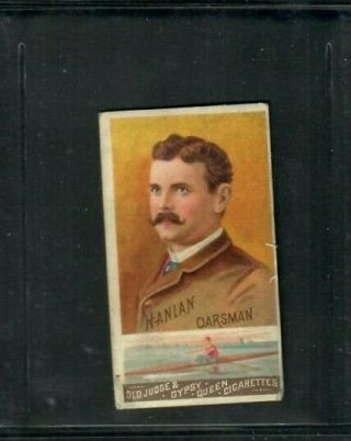 Hanlan,  Oarsman N162 1888 Old Judge Gypsy Queen Goodwin & Co.  Cigarettes Card