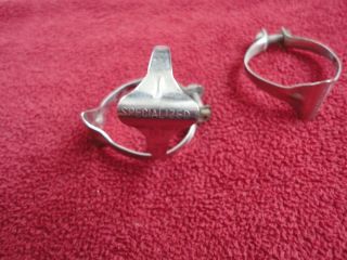 Vintage Specialized Chromed Cable Clips Set Of 3