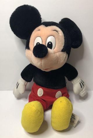 Vtg Mickey Mouse Disneyland Walt Disney World Plush Stuffed Animal Toy 13 " Tall