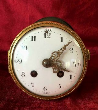 Very Good Antique French 8 Day Clock Movement