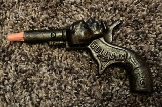 Antique Ives Bulldog Cast Iron Toy Cap Gun 1887