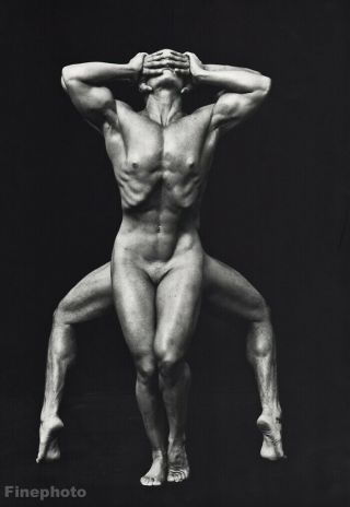 1987 Vintage Herb Ritts Surreal Male Nude Body Mimi And Tony Photo Art 16x20