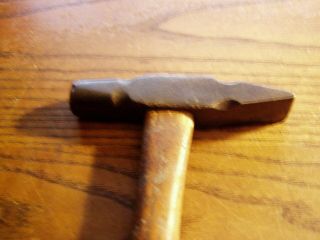 Small Vintage Cross Pein Peen Hammer Blacksmith Tin Smith With Marking