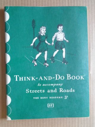 Vintage 1946 Think - And - Do Book Workbook Basic Readers 3/1 Scott Foresman