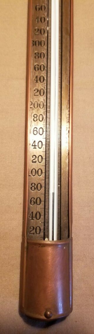 VINTAGE TYCOS COPPER THERMOMETER 12 