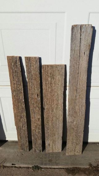 4 Reclaimed Vintage Old Barn Wood Lumber Boards Rustic Projects Signs 1460