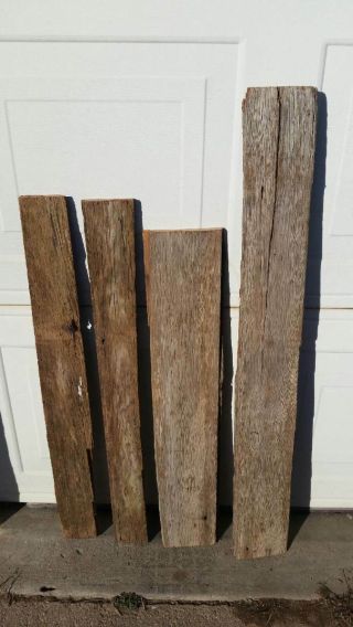 4 Reclaimed Vintage Old Barn Wood Lumber Boards Rustic Projects Signs 1460 2