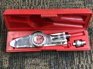 Vintage Snap - On No.  Te - 12 - 3/8″ Drive Torque Wrench Torqometer