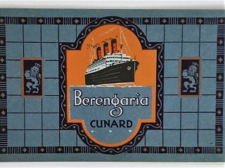 Cunard Line Rms Berengaria Ocean Liner Brochure Book,  1920 - - Ndl Ss Imperator