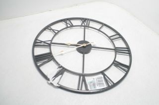 Read Notes 24 Inch Large Industrial Vintage Wall Clock With Roman Numerals