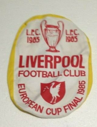 Liverpool Fc European Cup Final Vintage 1980s Printed Cap Heysel Stadium