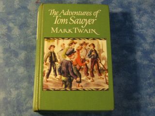 Vintage The Adventures Of Tom Sawyer Mark Twain 1931 Illustrated Library Binding