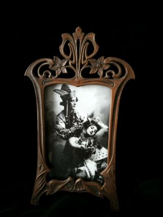 Love Art Nouveau,  Jugendstil,  Metal Photo Frame